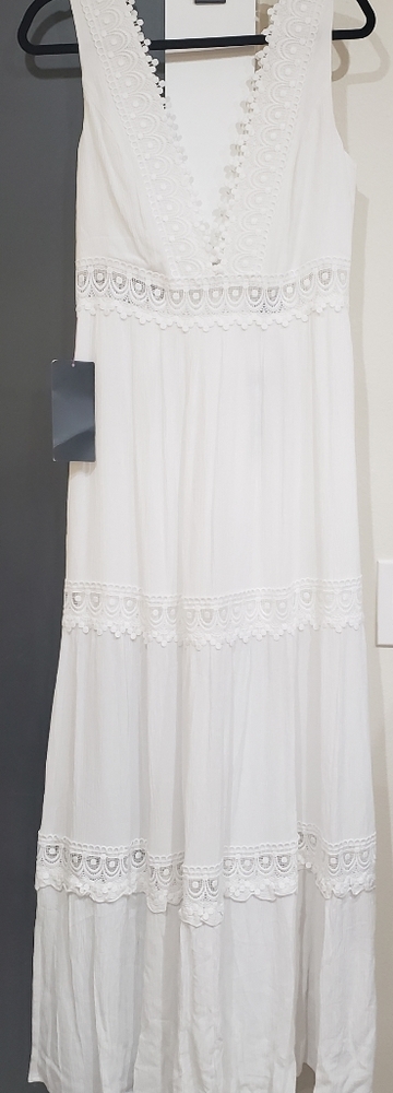 White Lace Maxi Dress